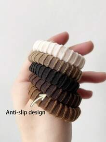 5 件高弹力发带，厚实耐用，不会损坏头发 - 彩色 - 查看 4