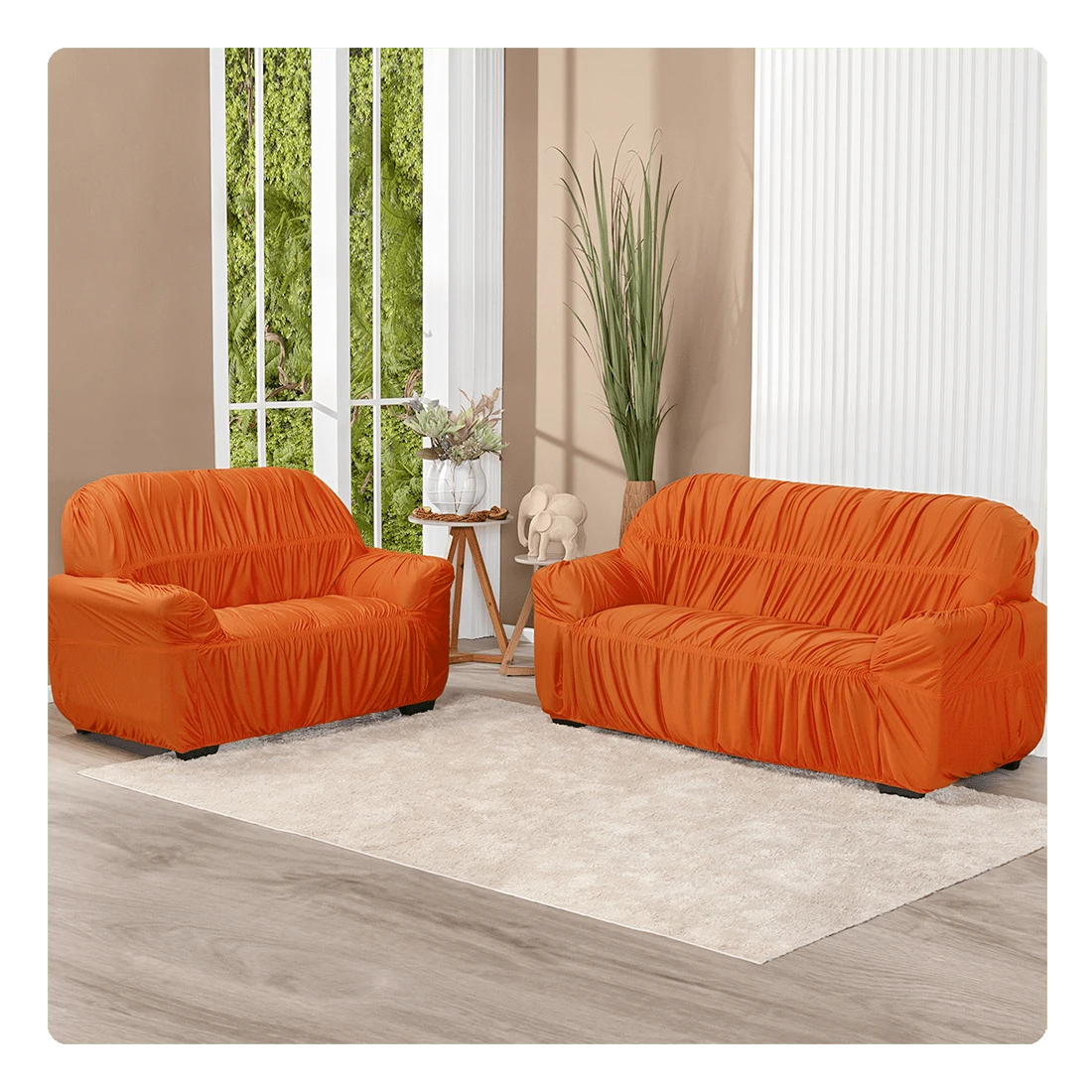 Sofa Covers - 橘色 - 查看 1