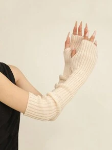 1 件多色针织保暖露指手套，厚实保暖，适合秋冬季 - 彩色 - 查看 20