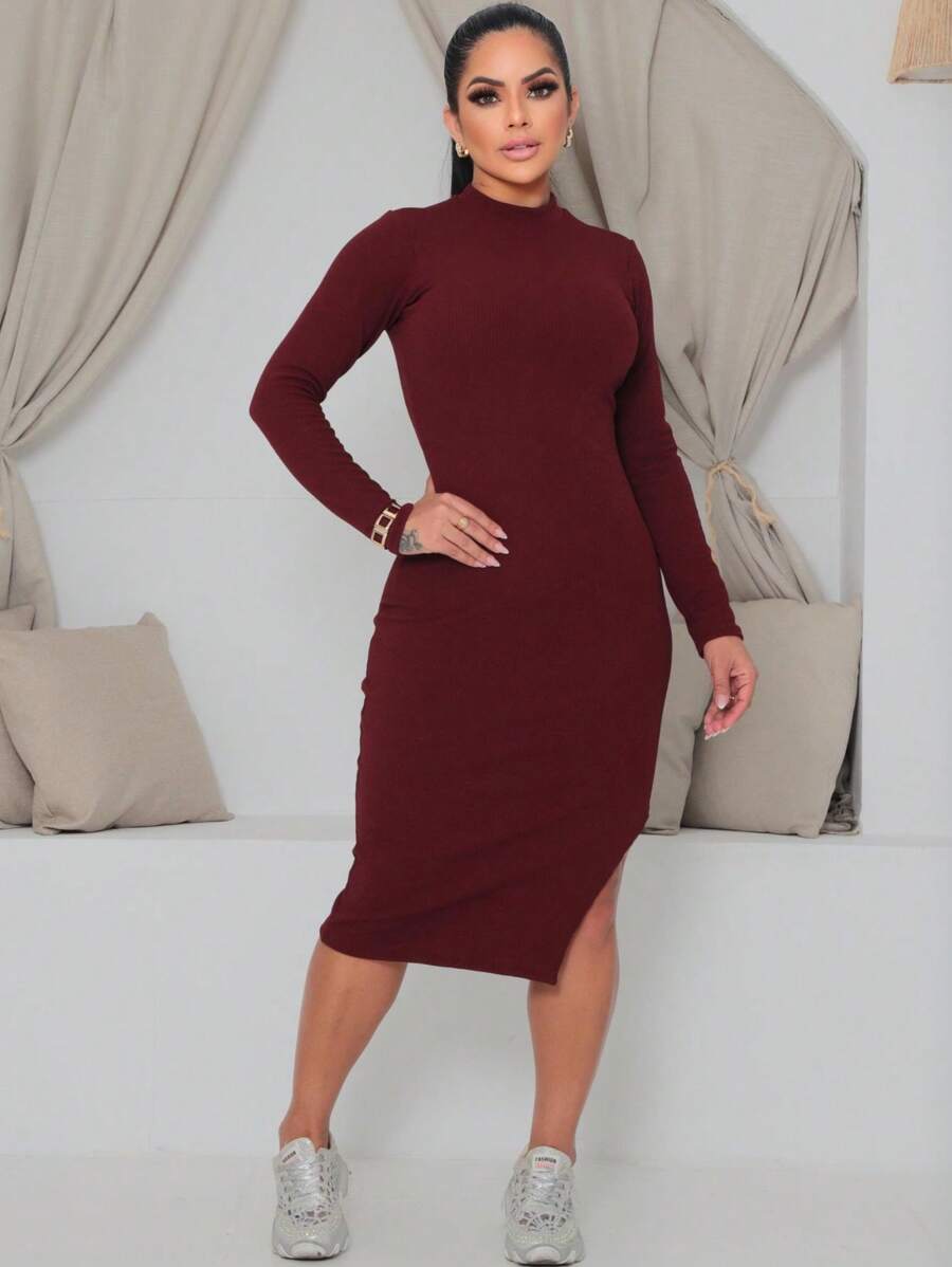 Winter Dress Fabric ANA RUGA - Burgundy - View 1