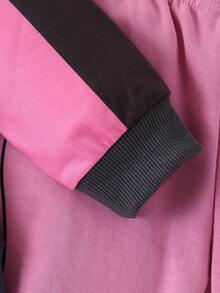 2 piezas/Set Conjunto lindo con estampado para niñas, Otoño - Negro - Ver 6