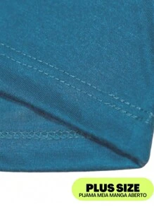 Pajamas Sleepwear Plus Size Men Adult Open Man - Green - View 7