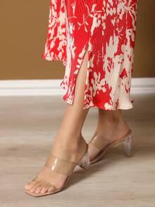 Women's Printed Dress - Đỏ - Xem 7