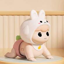 1pc Electric Baby Crawling Doll, Baby Crawling Guidance Doll, Head Lifting Practice, Educational Developmental Crawling Doll, Gift For Baby Boys And Girls