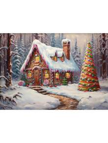 1 szt. Vintage Christmas Santa Portret Choinka Jeleń Zima Bałwan Sztuka Plakaty Płótno Malowanie Wydruki Ścienne Zdjęcia Wystrój Domu Bez Ramki, Dekoracje Świąteczne, Prezent Świąteczny