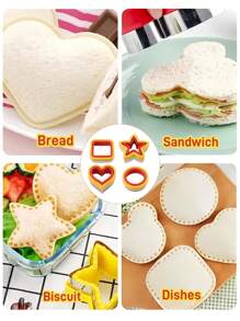 1 pieza Cortador y sellador de sándwiches, cortadora de verduras para niños Uncrustables, fabricante de sándwiches, caja de almuerzo Bento, DIY Lunch, para hogar, fiestas, cenas, picnics, fiestas, Acción de Gracias, tabla de charcutería, eventos de boda, fiestas de Navidad, fiestas de cumpleaños, fiestas de té de la tarde y talla grande, regalos para familiares, vecinos, colegas