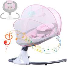 Electric Hammock, Portable Swing, Indoor Hammock With Remote Control, 3-Point Harness, 12 Lullabies And Bluetooth Function - View 2