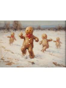 1 szt. Vintage Christmas Santa Portret Choinka Jeleń Zima Bałwan Sztuka Plakaty Płótno Malowanie Wydruki Ścienne Zdjęcia Wystrój Domu Bez Ramki, Dekoracje Świąteczne, Prezent Świąteczny