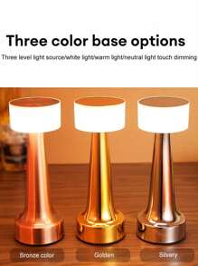 1 件现代 USB 杠铃灯：抛光金属，可调节灯光，触摸控制，适用于家庭装饰客厅卧室办公室酒吧餐厅游戏室等 - 送给朋友、生日或圣诞节的完美礼物 - 彩色 - 查看 9