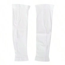 Under Armour Unisex Sports Basketball Running Fitness Outdoor UV Protection Arm Sleeve - White - View 1