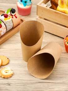 25/50 件 - 熟食杯、适用杯子、牛皮纸锥形杯、多用途一次性杯子、纸锥牛皮纸容器、生日派对用品、适用于各种场合外卖、家庭户外储物盒、生日派对、婚礼托盘、圣诞节、万圣节和其他节日的纸锥 - 彩色 - 查看 6