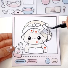 1set Milk Box Food Kawaii Stickers Scrapbooking DIY Quiet Book Toy Book Handmade Art & Craft Material - Multicolor - View 14