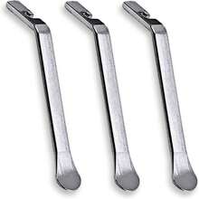 3-Piece Bicycle Tire Iron Spoon Set - Tire Repair Tool Kit With Heavy-Duty Metal Steel Bars For Changing Bike Tires - Silver - View 3