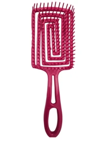 KUAILE BIJUX Flex Square Brush With Openwork And Flexible Soft Bristles To Detangle Hair - Multicolor - View 3