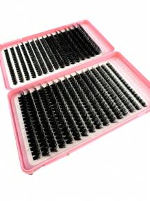 HBZGTLAD 608pcs DIY 80+100D Individual Lash 9-18mm Mixed 5D Fluffy Lash Curl Individual Lash DIY Lash Extension Lash Book Lash Clusters,Eye Lash Clusters,Individual Eyelashes,Lashes,Fake Lashes - Black - View 5