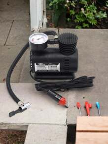 COMPRESOR DE AIRE PARA AUTO Inflador de neumáticos eléctrico Compresor de aire portátil auto de aire - Multicolor - Ver 4