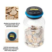 电子存钱罐 会计数字存钱罐（不含电池，部分配件随机发，仅支持美元和欧元）