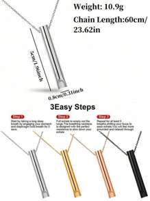 Exercise Breath Necklace, Adjust Your Breathing Rhythm During Exercise, Meditation, Yoga Pilates, Fitness Exercise Use Gym Accessories