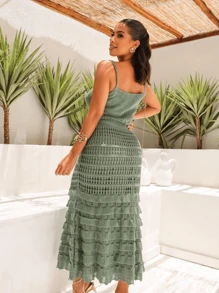 Lucy Dress - 薄荷綠 - 查看 3