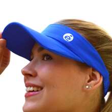 DELAÉ BeachWear Beach Visor Kit + Scrunchie Walking Beach Tennis UV50+ Evangelical Beach Fashion - Xanh đậm - Xem 7