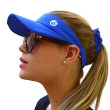 DELAÉ BeachWear Beach Visor Kit + Scrunchie Walking Beach Tennis UV50+ Evangelical Beach Fashion - Xanh đậm - Xem 2