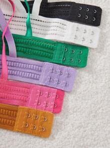 6pcs Women's Simple Seamless Wireless Comfortable Lingerie Bra, Fluorescent Colors - Multicolor - View 6