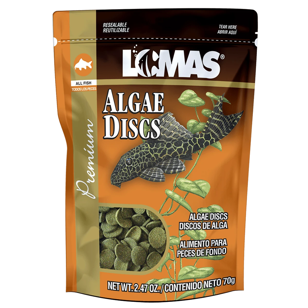 Lomas Alimento para Peces de Fondo 70g - Naranja - Ver 1
