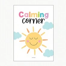 1 tấm áp phích góc cho giáo viên, biểu đồ giáo dục về cảm xúc và cảm giác, tư duy phát triển và chiến lược ứng phó, bản in cho lớp học, hoa văn liền mạch, chủ đề chữ cái, không khung - Nhiều màu - Xem 28