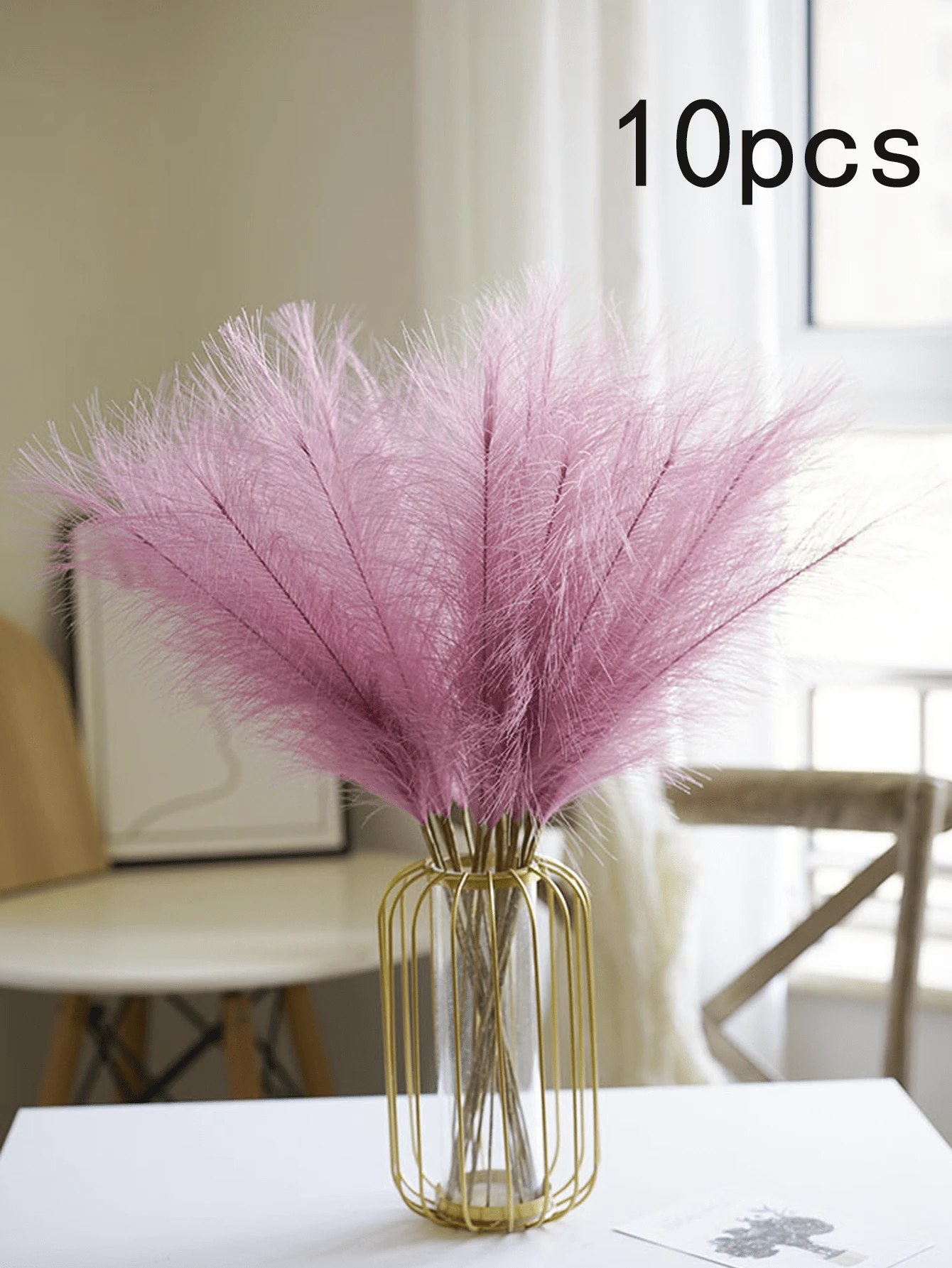 1/10/20/30pcs Artificial Reed Grass, Boho Decor Faux Pampas Grass Decor