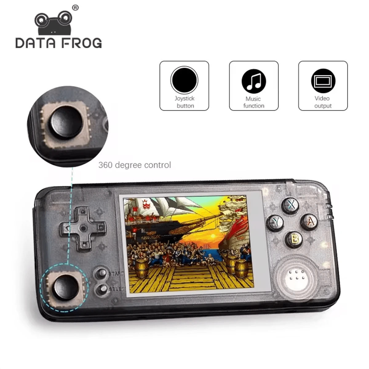 Consola portátil de juegos de mano, dispositivo de juegos retro con 3000 juegos clásicos, juegos electrónicos retro - multicolor - Ver 1