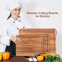 1pc Wooden Pizza Board With Acacia Wood Round Chopping Block And Handle, Suitable For Kitchen Decoration Board. Flipable --- One Side For Cutting Vegetables, The Other For Serving Or Entertaining, To Hold Pizza, Cookies, Bread, Cheese And Meat. It Is A Gift For Parents, Neighbors, Weddings, Thanksgiving, Christmas, Housewarming, Birthdays, Mother's Day And Father's Day. - Acacia Wood Cutting Board - View 10