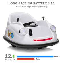2-Speed, 360°Spin Ride On Electric Bumper Car For Kids & Toddlers, 12V Battery Car For Kids W/Parent Remote, Led Lights