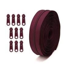 1 套 = 4.5 米拉链 + 10 个塑料拉链头，彩色尼龙 #3 拉链，带 10 个匹配的塑料拉链头，1 套/5 套，适用于服装、纺织品、箱包 - 多種顏色 - 查看 13