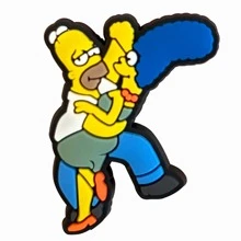 18pcs Popular The Simpsons Shoe Accessories PVC Sandals Decoration Shoe Charms Gifts - 1PC - View 5