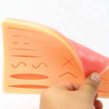 1 件或 1 套硅胶皮肤缝合手术训练套件伤口缝合练习垫操作垫牙科设备牙医材料 3 层最佳缝合练习垫，兽医缝合垫用于手术打结 - 杏色 - 查看 9