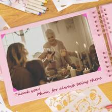 1pc 80 Pages Scrapbook Album, Handmade Kraft Paper Photo Album For Wedding & Anniversary, DIY Scrapbooking Accessories With Sticker Corners Gifts Birthday Graduation