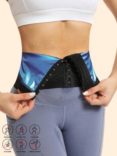 1 Stück Damen Sport Yoga Schweißgürtel Formwäsche Taillenmieder Fitnesszubehör Frühling