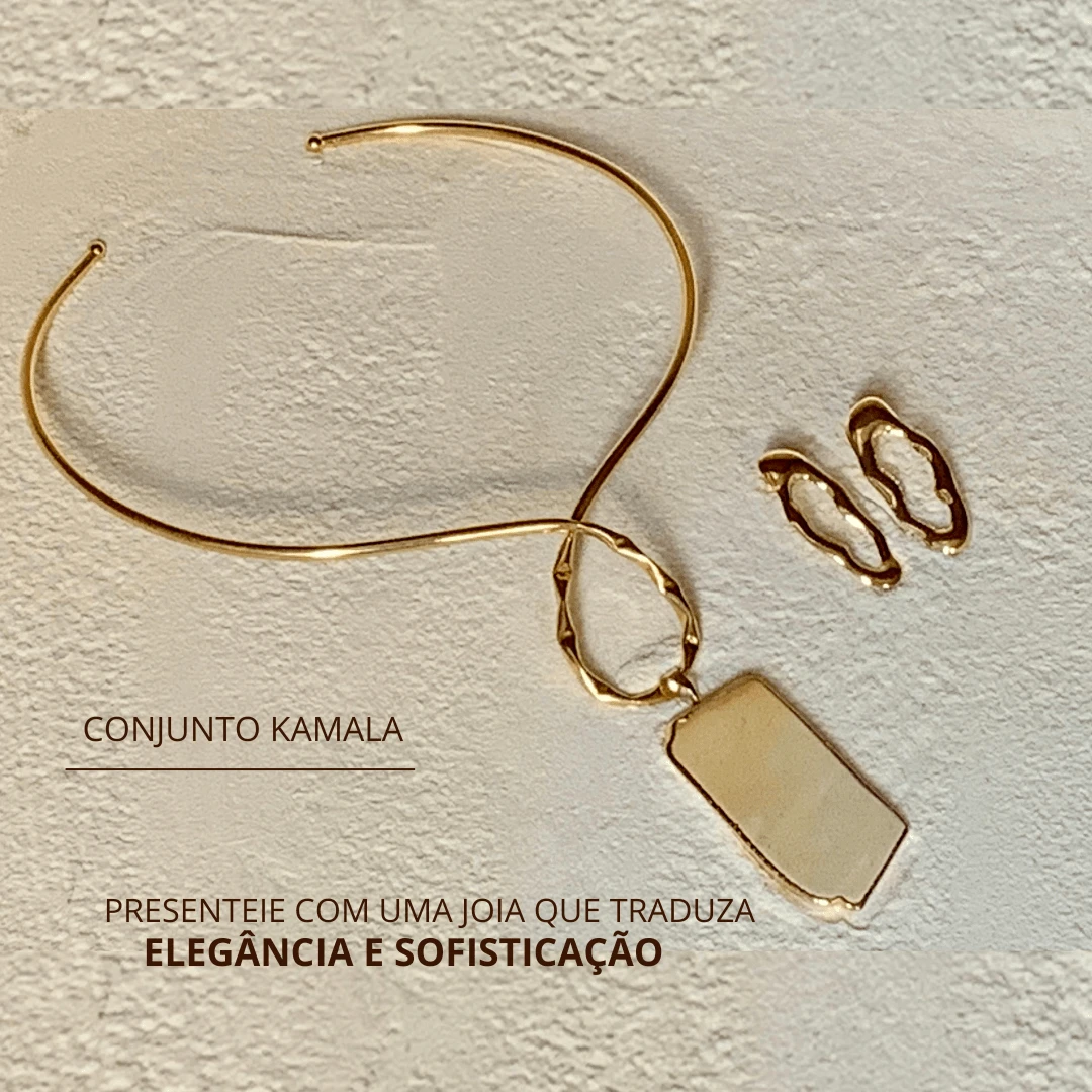 Lerato Afro Elegant Women's Set Kamala Choker Hoop Crystals Choker Necklace Natural Stone Maxi Necklace Luxury Semi-Jewelry - 乳白石英 - 查看 1