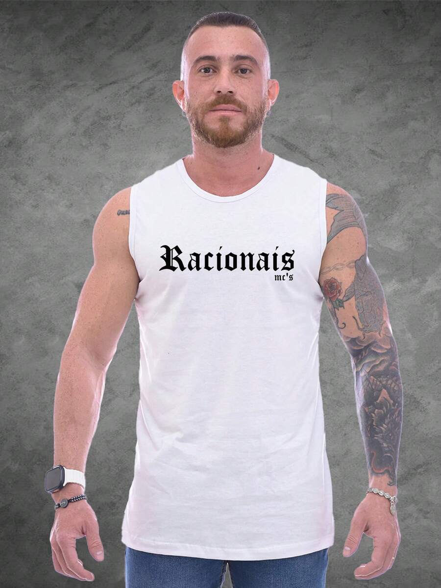 Rational Live Little Like A King Tank Top Launch - 白色 - 查看 1