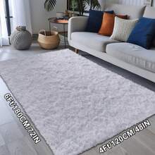 超柔軟蓬松的絨毯，多種尺寸和顏色可選，防滑室內地毯，適用於托兒所、書房、更衣室、家居裝飾。 - 白色 - 查看 4