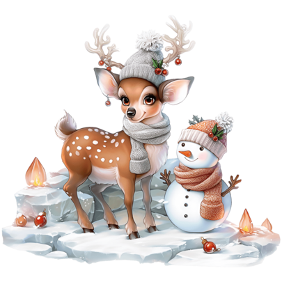 Adesivi decorativi per finestre natalizie, Babbi Natale, renne e pupazzi di neve, decalcomanie murali per il commercio transfrontaliero