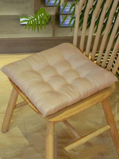 1 件四季纯色毛绒餐椅垫，防滑加厚椅子座垫，臀部保护办公室座垫地板枕头适用于客厅办公室家居装饰