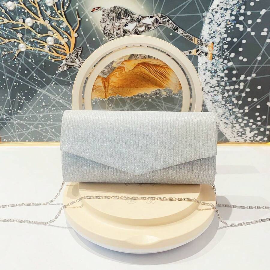 Women Glitter Crossbody Bag/Wallet For Party/Banquet/WeddingWT189-38 - Bạc - Xem 1