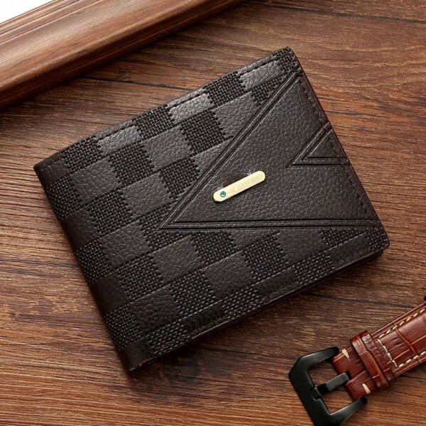 Men's Short Wallet Simple And Fashionable Multi-Card Slot Purse Portable Money Cash White-Collar Workers For Male College Work Business Commute Office For Anniversary For Lover For Birthday Gift On Valentine Day Gift FRIDAY Gift Present School Supplies Teacher Gifts Back To School
