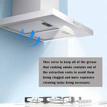 2PCS UNIVERSAL Cooker Hood Filter Metal Mesh Kitchen Extractor Vent Fan 320x260mm - Silver - View 2