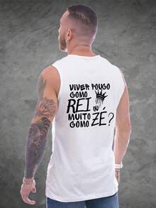 Rational Live Little Like A King Tank Top Launch - 白色 - 查看 3