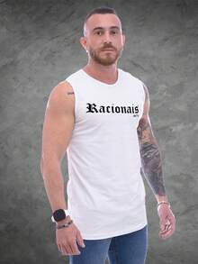 Rational Live Little Like A King Tank Top Launch - 白色 - 查看 4