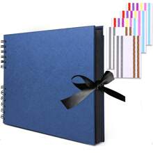 1pc 80 Pages Scrapbook Album, Handmade Kraft Paper Photo Album For Wedding & Anniversary, DIY Scrapbooking Accessories With Sticker Corners Gifts Birthday Graduation