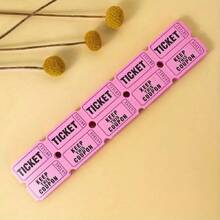 200/100 Pairs Raffle Tickets, Double Roll, Ticket For Events, Entry, Class Reward, Fundraiser & Prizes, Red, Yellow, Green, Blue, Pink, Purple, Orange, Gray 8 Color Selection(400/200pcs) - Blue - View 7