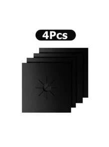 1/4/8 piezas Almohadillas de protección antihuellas y antióleo para cocina de gas, lavables, protectoras, resistentes al calor y al fuego, material de prevención de incendios, adecuadas para cocinas de gas domésticas, suministros para el hogar